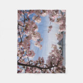 Monuments | Jefferson Memorial Cherry Blossoms フリースブランケット (正面)
