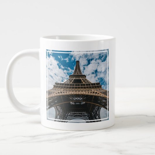 Monuments | Looking Up at the Eiffel Tower ジャンボコーヒーマグカップ (左)
