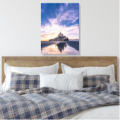Monuments | Mont Saint-Michel, Normandy France キャンバスプリント (インサイチュ (寝室))