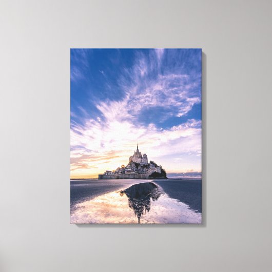 Monuments | Mont Saint-Michel, Normandy France キャンバスプリント (正面)