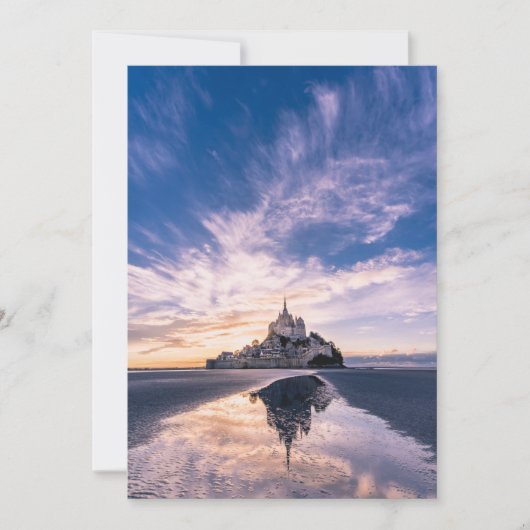 Monuments | Mont Saint-Michel, Normandy France サンキューカード (正面)