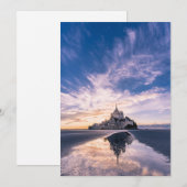 Monuments | Mont Saint-Michel, Normandy France サンキューカード (正面/裏面)