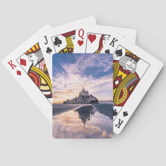 Monuments | Mont Saint-Michel, Normandy France トランプ (裏面)