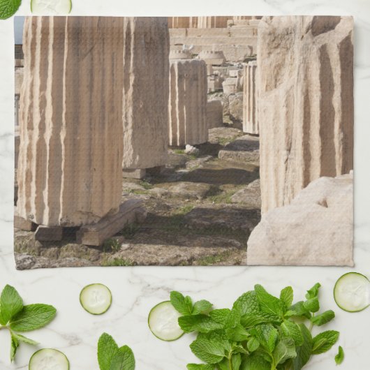 Monuments | Parthenon Acropolis Athens Greece キッチンタオル (折り畳み)