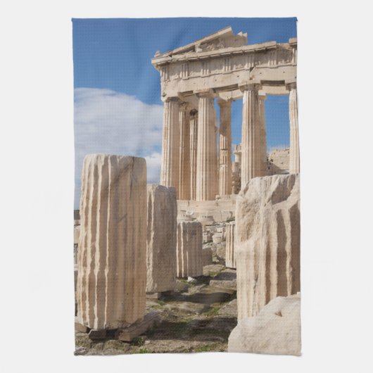 Monuments | Parthenon Acropolis Athens Greece キッチンタオル (縦)
