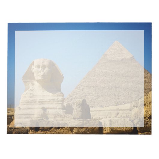 Monuments | Sphinx & Pyramid of Egypt ノートパッド (正面)