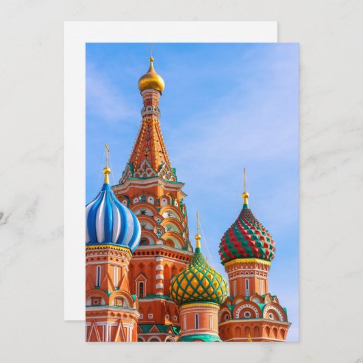 Monuments | St. Basil's Cathedral, Moscow サンキューカード (正面/裏面)