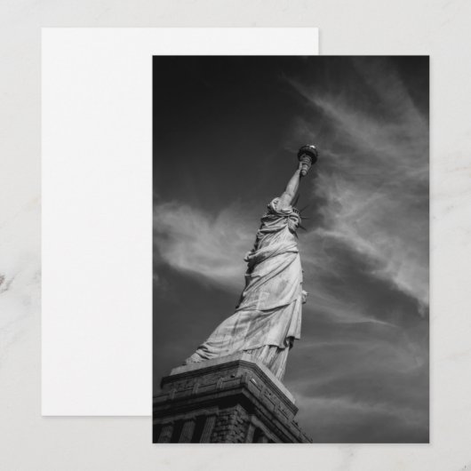 Monuments | Statue of Liberty Manhattan NYC サンキューカード (正面/裏面)