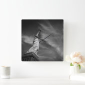 Monuments | Statue of Liberty Manhattan NYC スクエア壁時計 (ホーム)