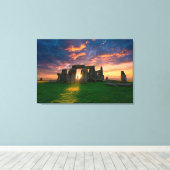 Monuments | Stonhenge, England キャンバスプリント (インサイチュ (ウッドフロア))