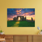 Monuments | Stonhenge, England キャンバスプリント (インサイチュ (リビング))