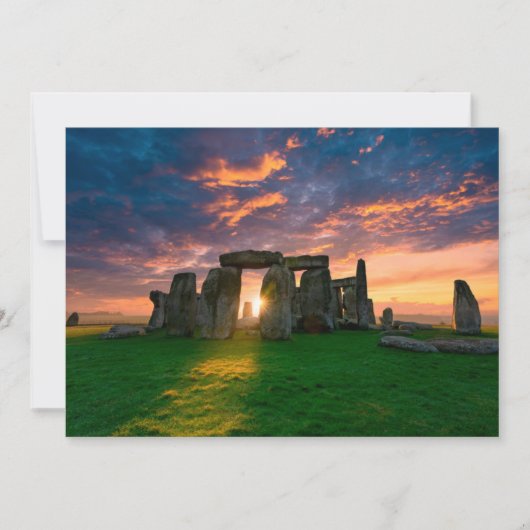 Monuments | Stonhenge, England サンキューカード (正面)