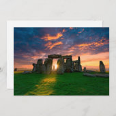Monuments | Stonhenge, England サンキューカード (正面/裏面)