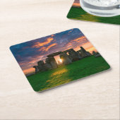 Monuments | Stonhenge, England スクエアペーパーコースター (アングル)