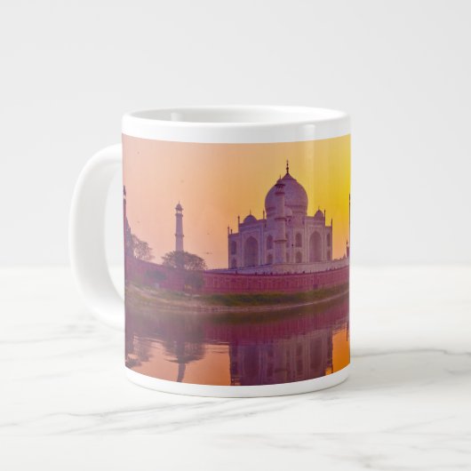 Monuments | Taj Mahal at Sunset ジャンボコーヒーマグカップ (正面左)