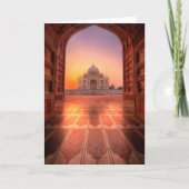 Monuments | Taj Mahal, India at Sunset カード (正面)