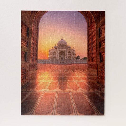 Monuments | Taj Mahal, India at Sunset ジグソーパズル (縦)