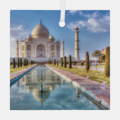 Monuments | Taj Mahal Sunrise ガラスオーナメント (裏面)
