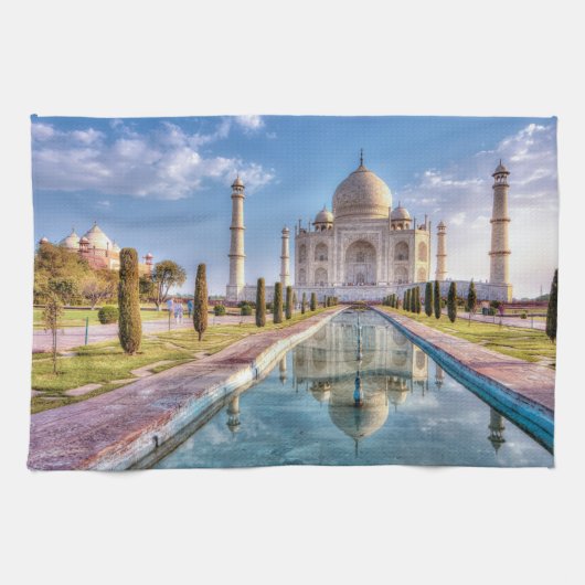Monuments | Taj Mahal Sunrise キッチンタオル (横)