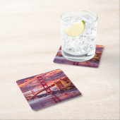 Monuments | The Golden Gate San Francisco, CA スクエアペーパーコースター (インサイチュ)