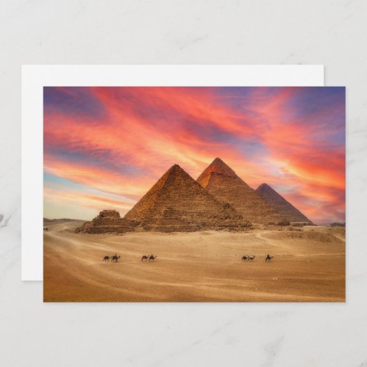 Monuments | The Great Pyramids サンキューカード (正面/裏面)