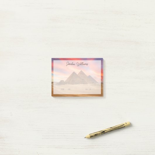 Monuments | The Great Pyramids ポストイット (デスク上)