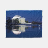Monuments | The Jefferson Memorial フリースブランケット (正面(横))