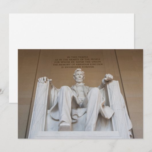 Monuments | The Lincoln Memorial サンキューカード (正面/裏面)