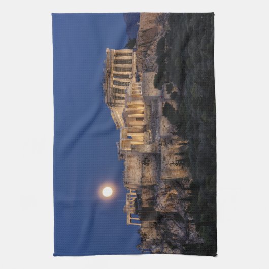 Monuments | The Parthenon Athens, Greece キッチンタオル (縦)