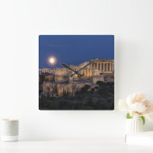 Monuments | The Parthenon Athens, Greece スクエア壁時計 (ホーム)