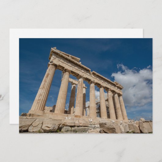 Monuments | The Parthenon, Greece サンキューカード (正面/裏面)