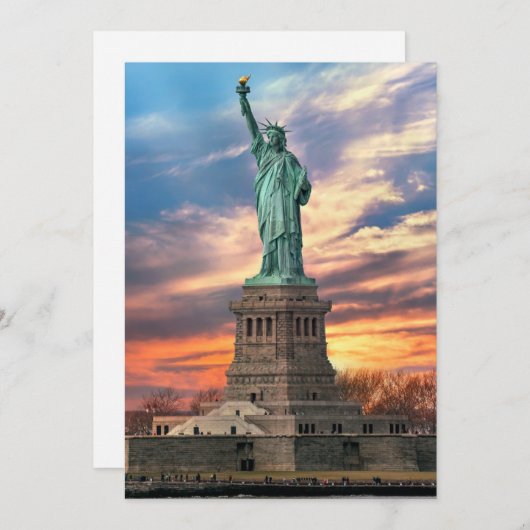 Monuments | The Statue of Liberty サンキューカード (正面/裏面)