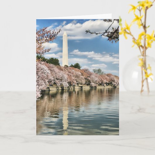 Monuments | Washington Memorial カード (黄色い花)