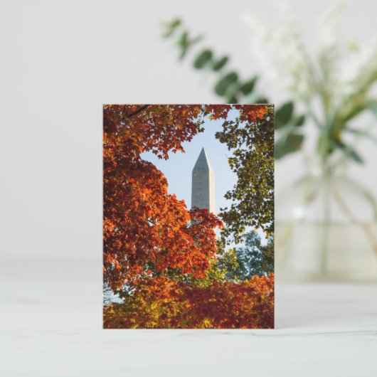 Monuments | Washington Monument in Autumn ポストカード (スタンド正面)