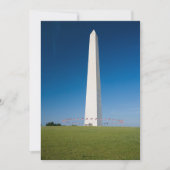 Monuments | Washington Monument with Flags サンキューカード (正面)