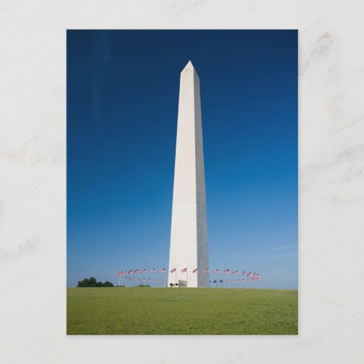 Monuments | Washington Monument with Flags ポストカード (正面)