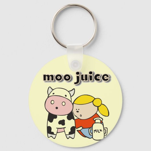 MooジュースのTシャツおよびギフト キーホルダー (正面)