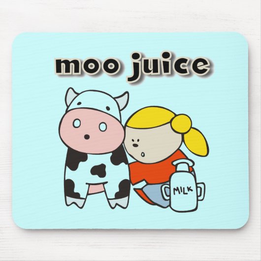 MooジュースのTシャツおよびギフト マウスパッド (正面)