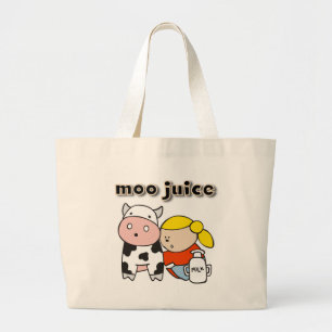 MooジュースのTシャツおよびギフト ラージトートバッグ