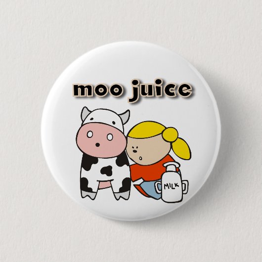 MooジュースのTシャツおよびギフト 缶バッジ (正面)