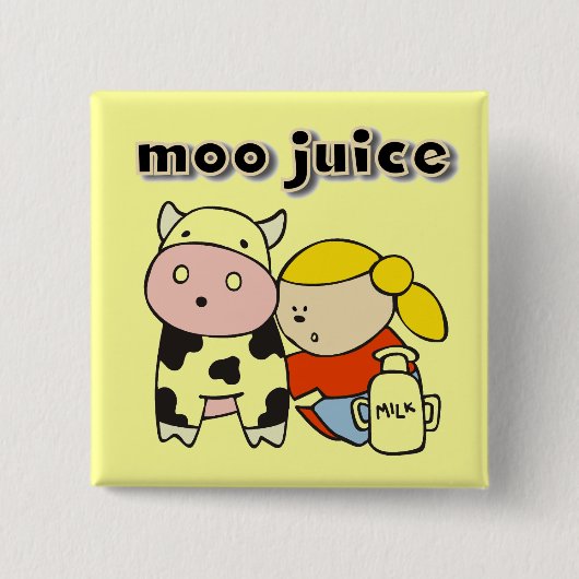MooジュースのTシャツおよびギフト 缶バッジ (正面)