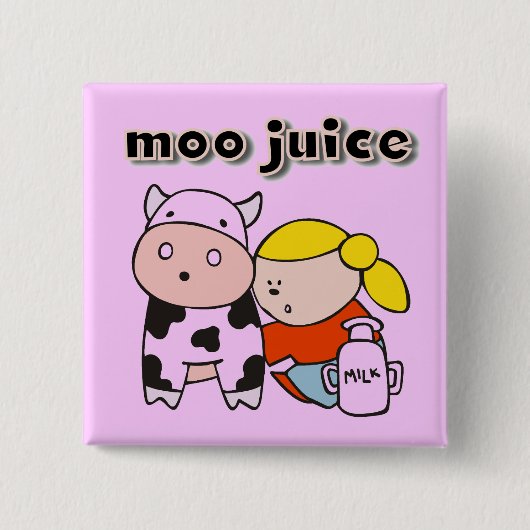 MooジュースのTシャツおよびギフト 缶バッジ (正面)