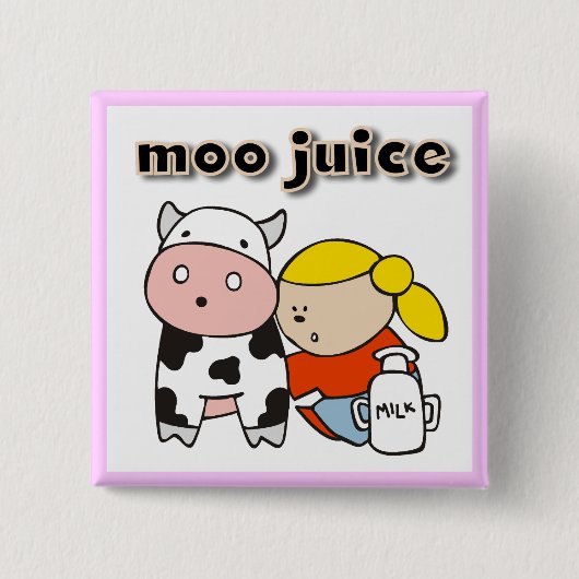 MooジュースのTシャツおよびギフト 缶バッジ (正面)