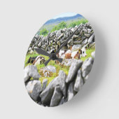 Moo牛 ラウンド壁時計 (傾斜)