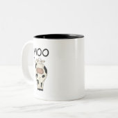 Moo牛Tシャツおよびギフト ツートーンマグカップ (正面左)