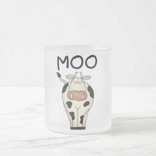 Moo牛Tシャツおよびギフト フロストグラスマグカップ (中央)