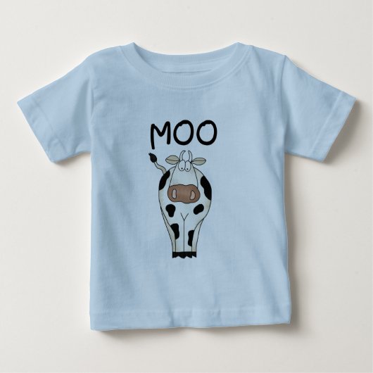 Moo牛Tシャツおよびギフト ベビーTシャツ (正面)