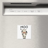 Moo牛Tシャツおよびギフト マグネット (インサイチュ (食洗機))