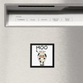 Moo牛Tシャツおよびギフト マグネット (インサイチュ (食洗機))