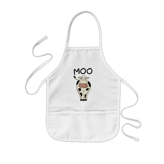 Moo牛Tシャツおよびギフト 子供用エプロン (正面)
